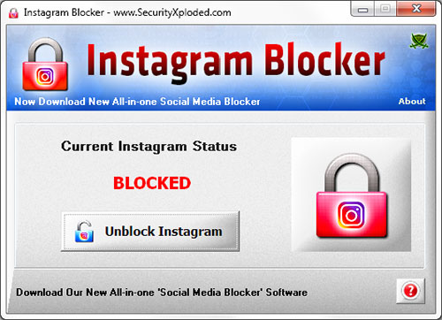 InstagramBlocker Screenshot