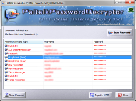 PaltalkPasswordDecryptor