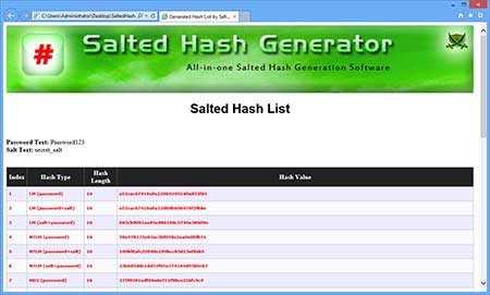 hash generator